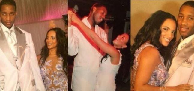 CleRenda McGrady and Tracy McGrady celebrating their wedding in Houston.